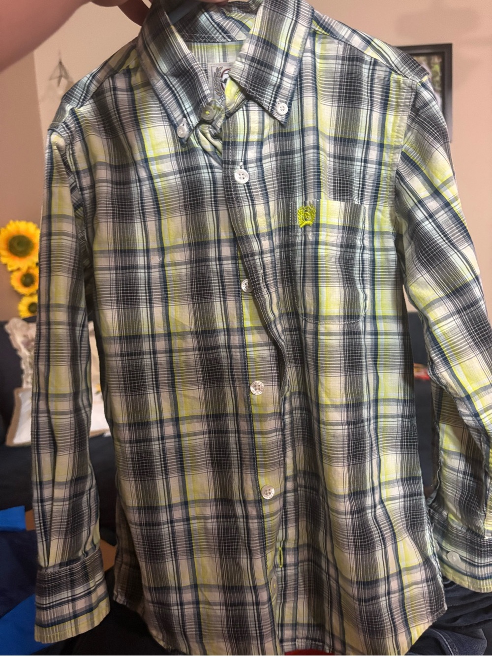 Cinch button up